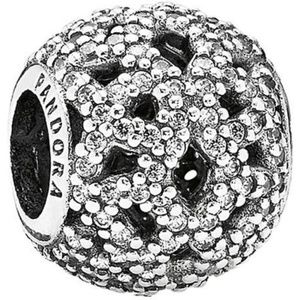 rare PANDORA retired shimmering lace charm